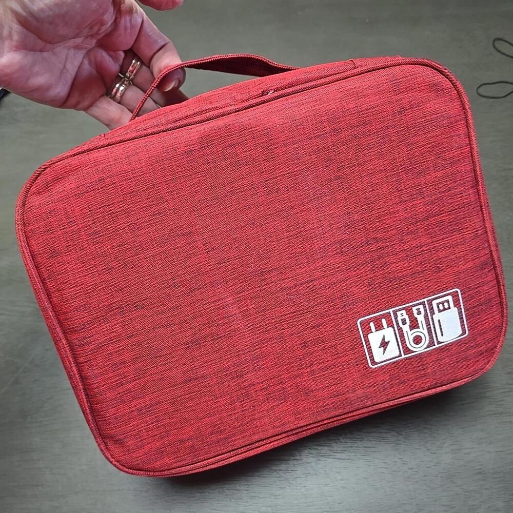 Cable Bag Portable USB Gadget Organizer Charger Cosmetic Zipper Storage Pouch